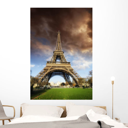 Bad Weather Approaching Eiffel Wall Decal