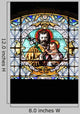 Small Stained Glass Window French Church Wall Decal