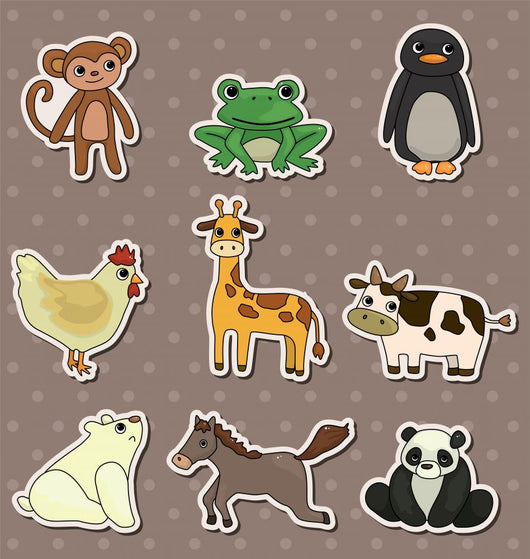 Animal Stickers Wall Decal