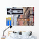 One Way Broadway Street Wall Decal