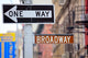 One Way Broadway Street Wall Decal