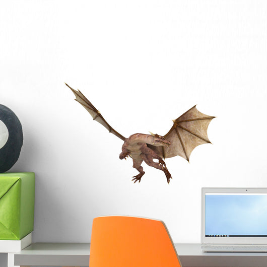 Log Neck Dragon Hunting Wall Decal