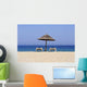 Sun Lounger Sandy Beach Wall Decal