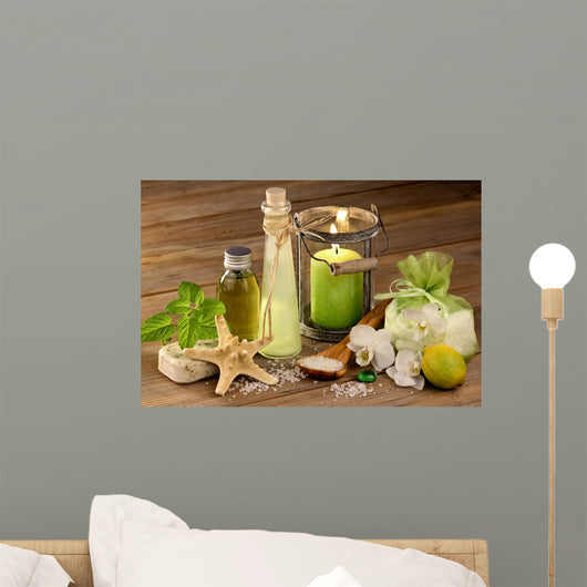 Wellness with Toiletries Wall Decal