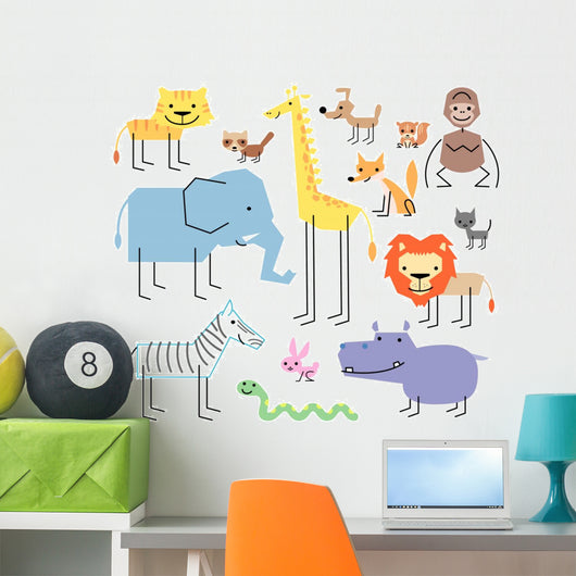 Various Animals Wall Decal