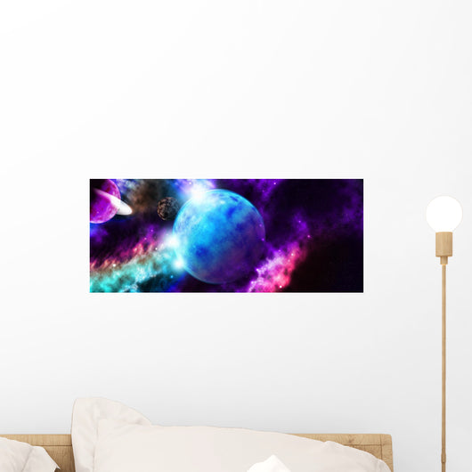 Space Panorama Wall Decal