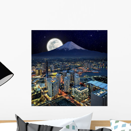 Surreal Yokohama City Wall Decal