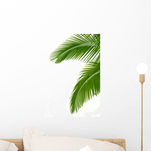 Two Palm Tree Leaves Wall Decal