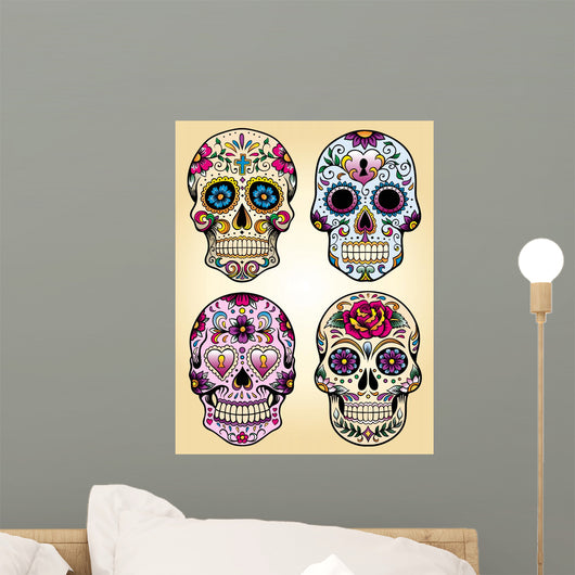 Day Dead Vector Illustration Wall Decal