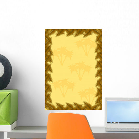Palm Leaves Frame Wall Decal