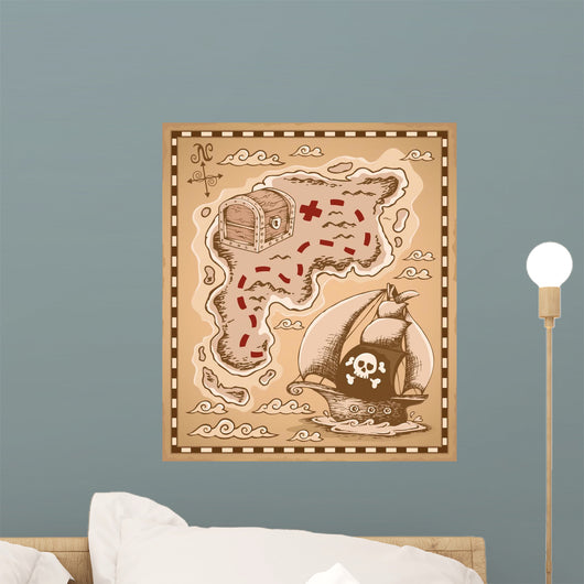 Treasure Map Wall Decal