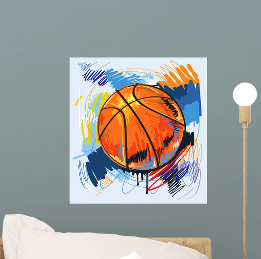 Vector Basketball Wall Decal