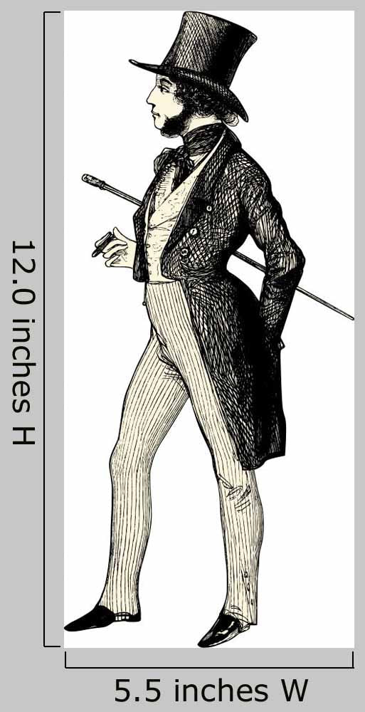 Human Profile 1800 Wall Decal