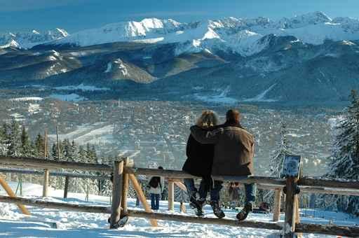 Couple at Tatra Mountains Wall Decal