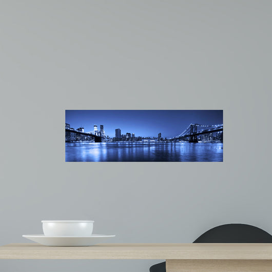 Manhattan and Brooklyn Bridges Wall Decal