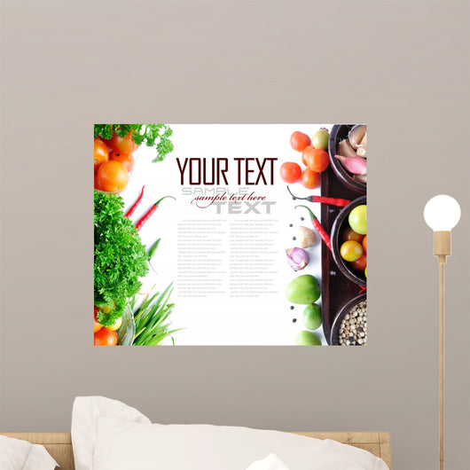 Tomatoes Chives Garlic Red Wall Decal