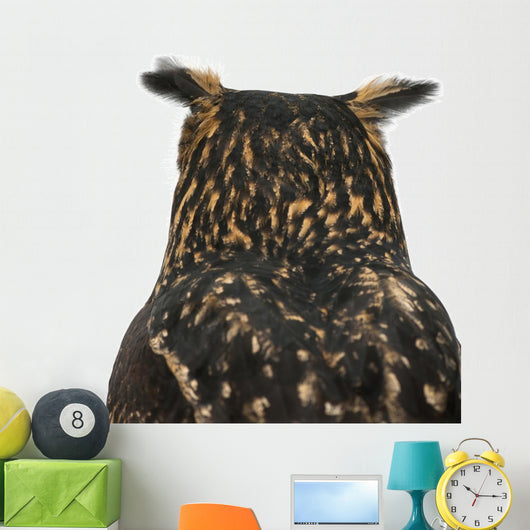 Eurasian Eagle-owl Back of Head Wall Decal