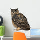 Eurasian Eagle-owl Eyes Closed Wall Decal