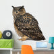 Eurasian Eagle-owl Eyes Closed Wall Decal
