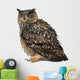 Eurasian Eagle-owl Eyes Closed Wall Decal