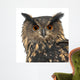 Eurasian Eagle-owl Face Close-up Wall Decal