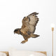 Flying Eurasian Eagle-owl Left Side Wall Decal