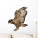 Flying Eurasian Eagle-owl Left Side Wall Decal