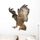 Eurasian Eagle-owl Flying Down Wall Decal