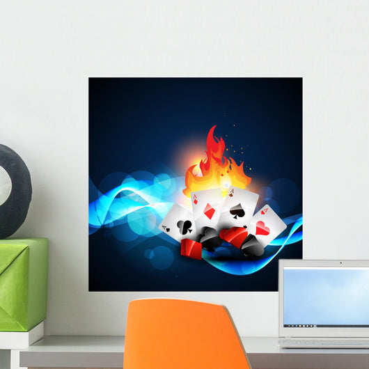 Casino Playing Card Wall Decal