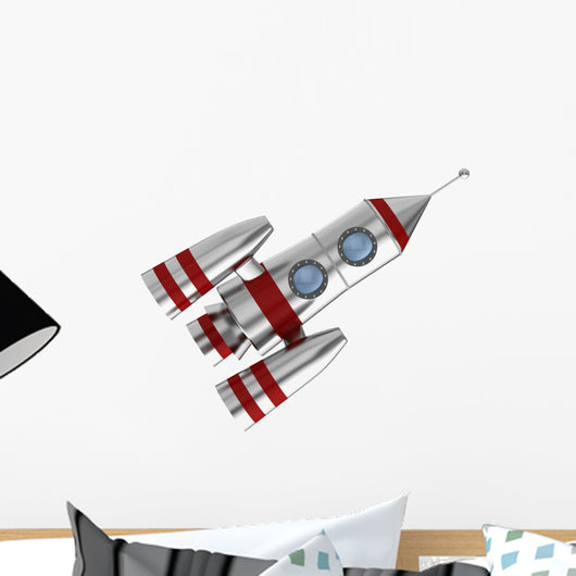 Space Rocket Wall Decal