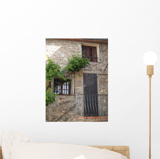 Mediterranean Facade Wall Decal