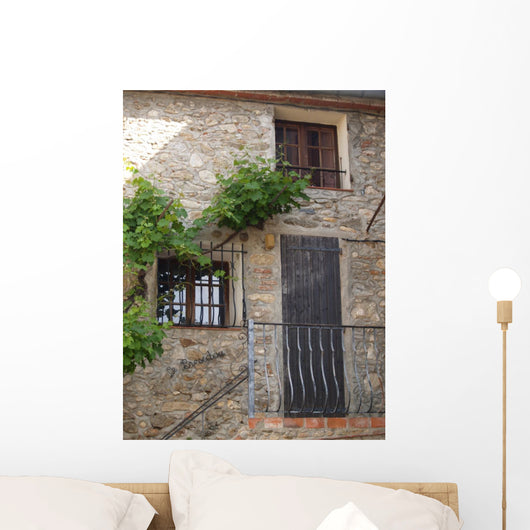 Mediterranean Facade Wall Decal