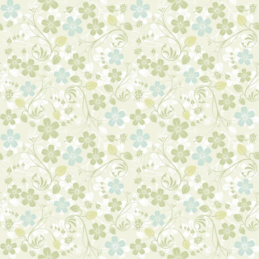 Flower Seamless Pattern Wall Decal