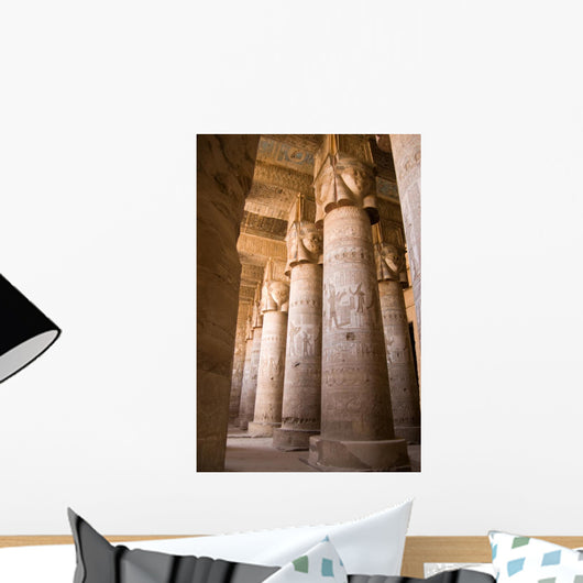 Dendera Temple Interior Ancient Wall Decal