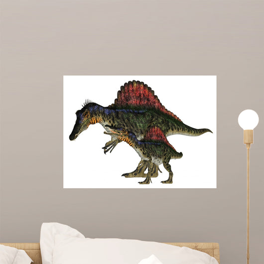 Adult and Young Spinosaurus Wall Decal