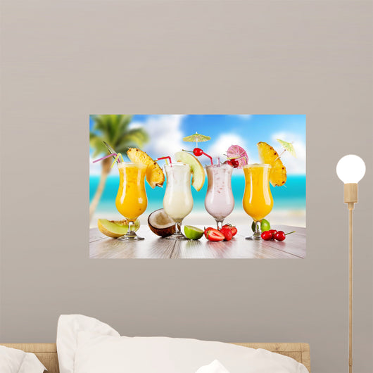 Pina Colada Drinks Wall Decal