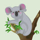 Koala Tree Wall Decal