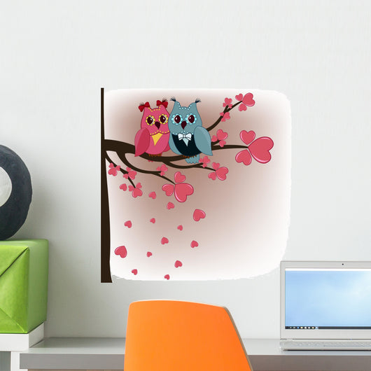 Two Owls Tree Lovers Wall Decal
