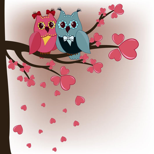 Two Owls Tree Lovers Wall Decal