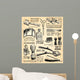 Shaving Utensils Wall Decal