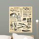 Shaving Utensils Wall Decal