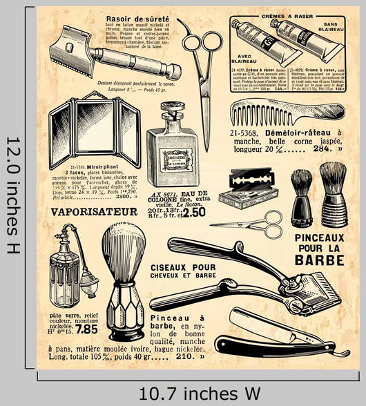 Shaving Utensils Wall Decal