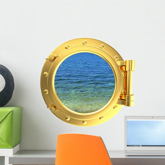 Porthole with Water Wall Decal