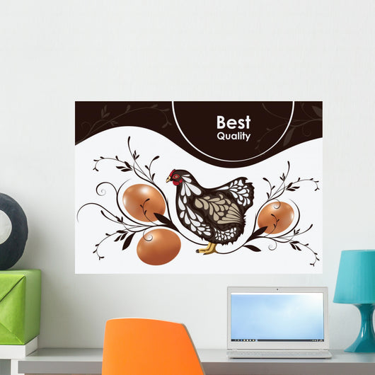 Chicken and Eggs Wall Decal