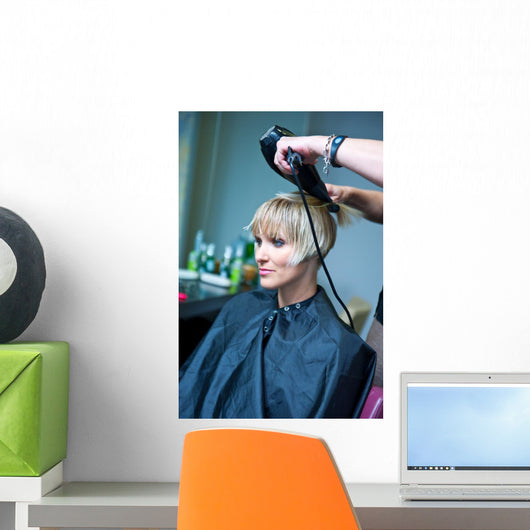 Drying Hair Wall Decal