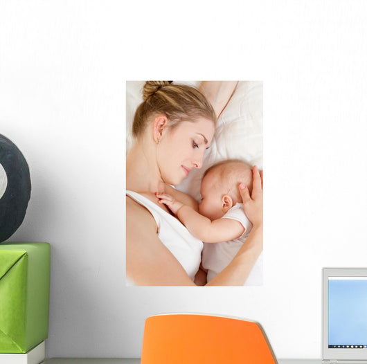 Resting While Breastfeeding Wall Decal