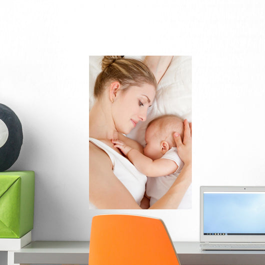 Resting While Breastfeeding Wall Decal