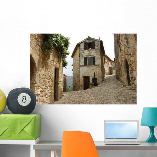 Old French Village Wall Decal