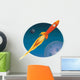 Spaceship Flying through Space Wall Decal