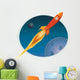 Spaceship Flying through Space Wall Decal